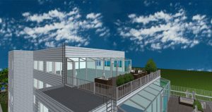Kancelářská budova Kladno Milady Horákové - 3D návrh